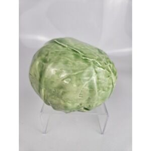 Majolica Cabbage Decorative Ceramic Sculpture Garden Spring Summer